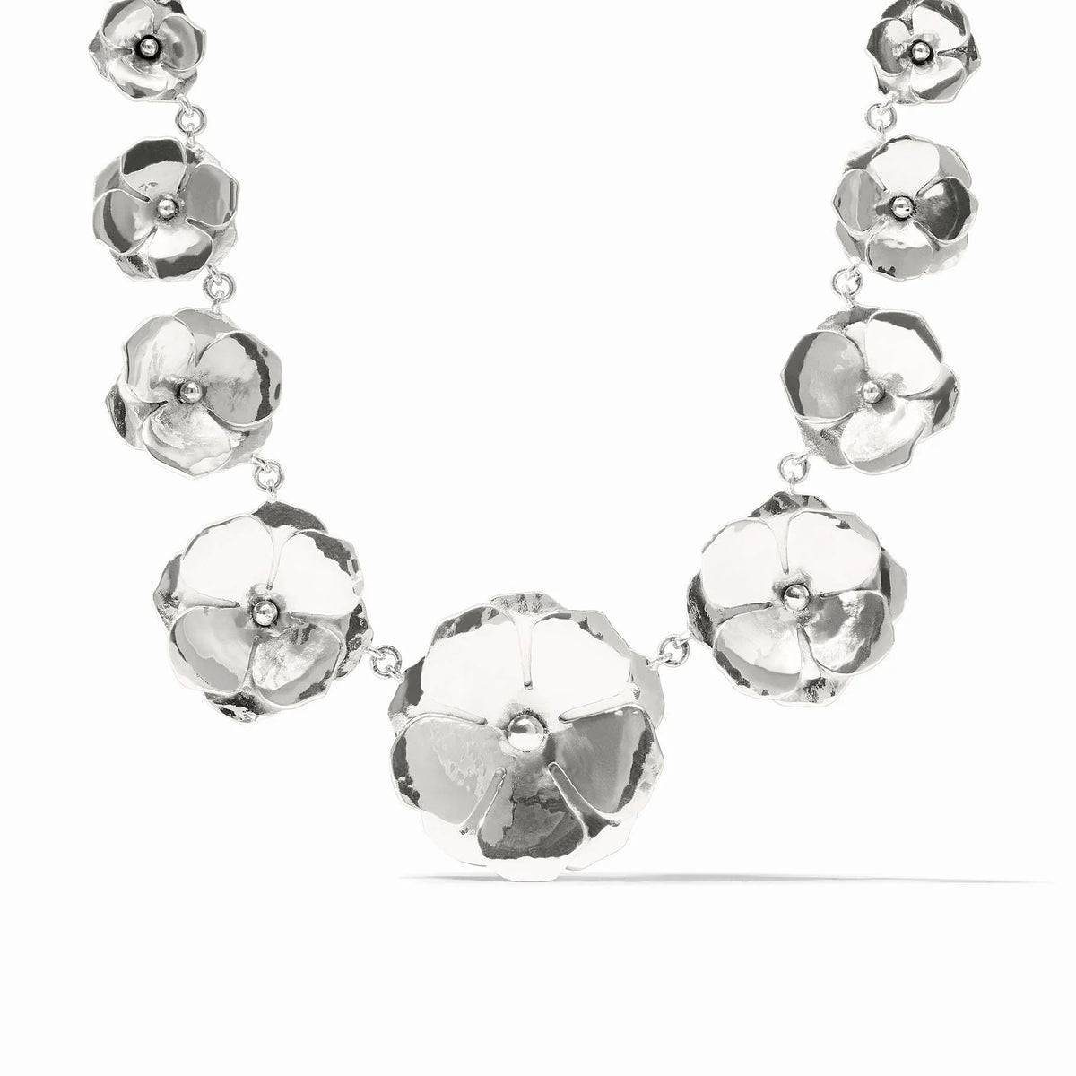 Bloom Statement Necklace - Silver