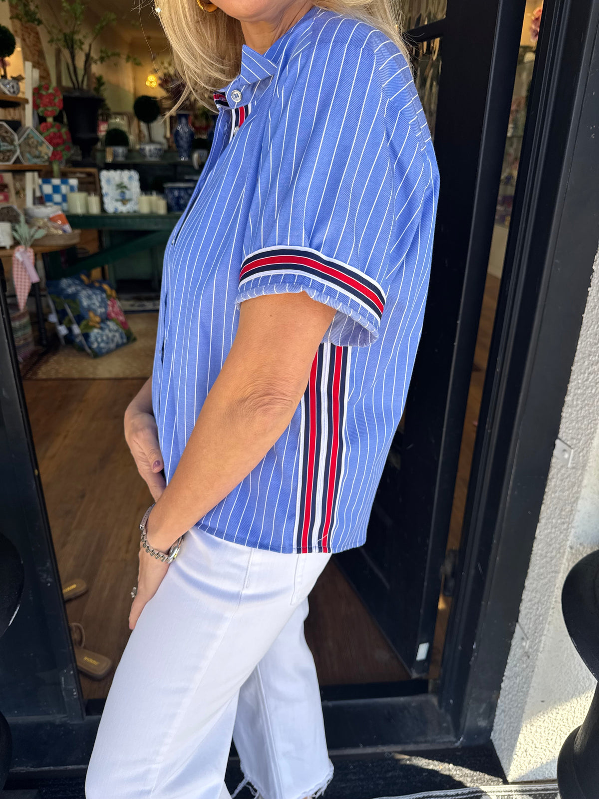 Faye Top - Blue