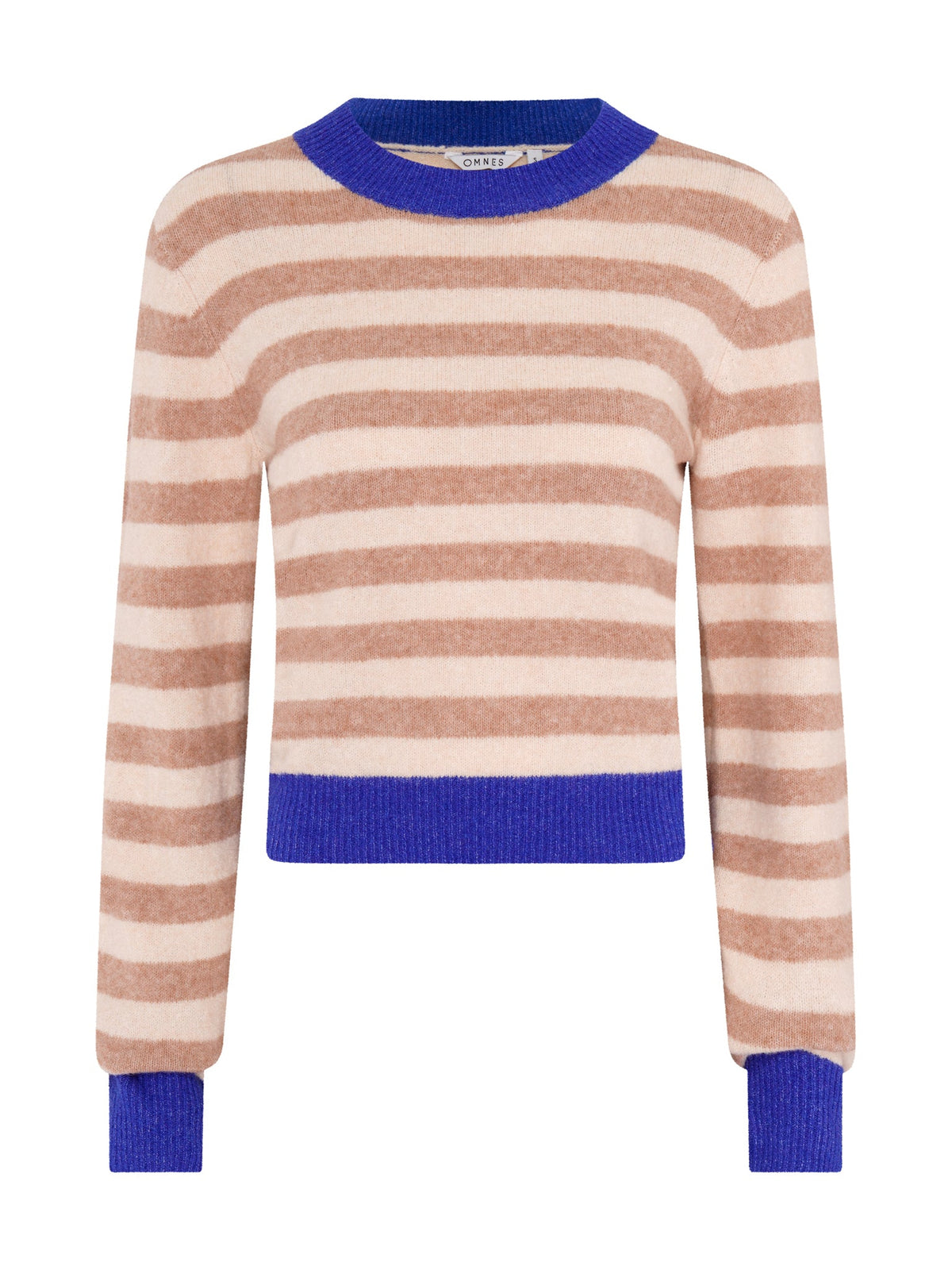 Pia Stripe Jumper in Cream stripe