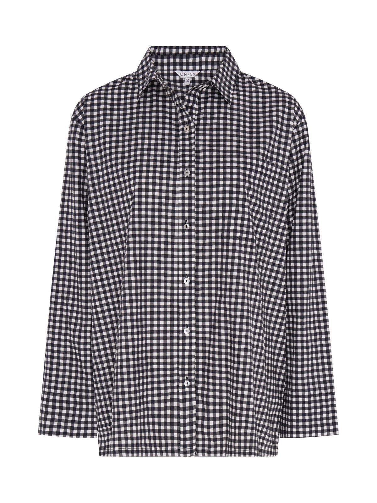 Nala Check Tie Back Shirt in Mono