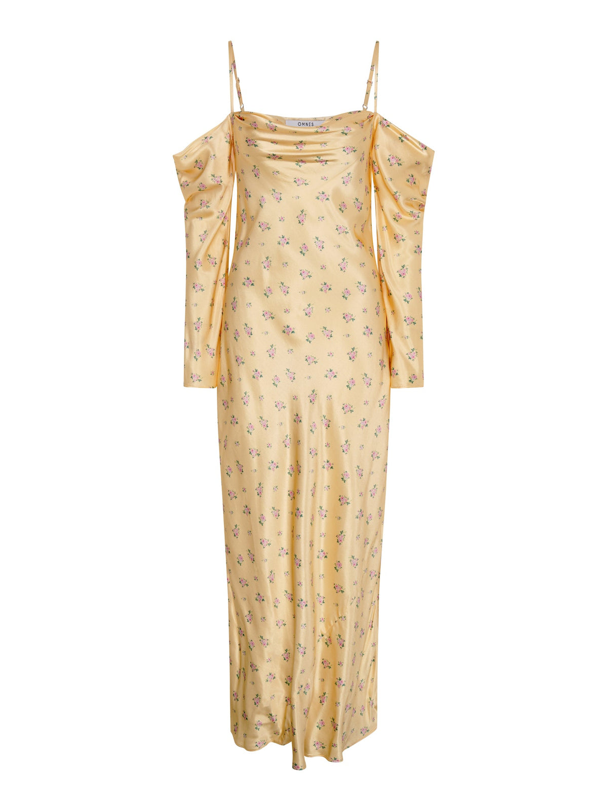 Munique Floral Dress in Vintage Yellow