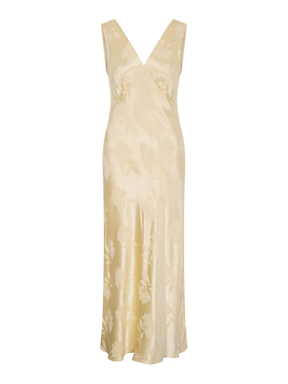 Iris Jacquard Dress in Vintage Yellow