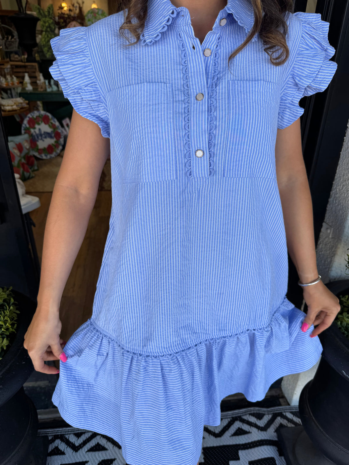 Emma Dress - Blue