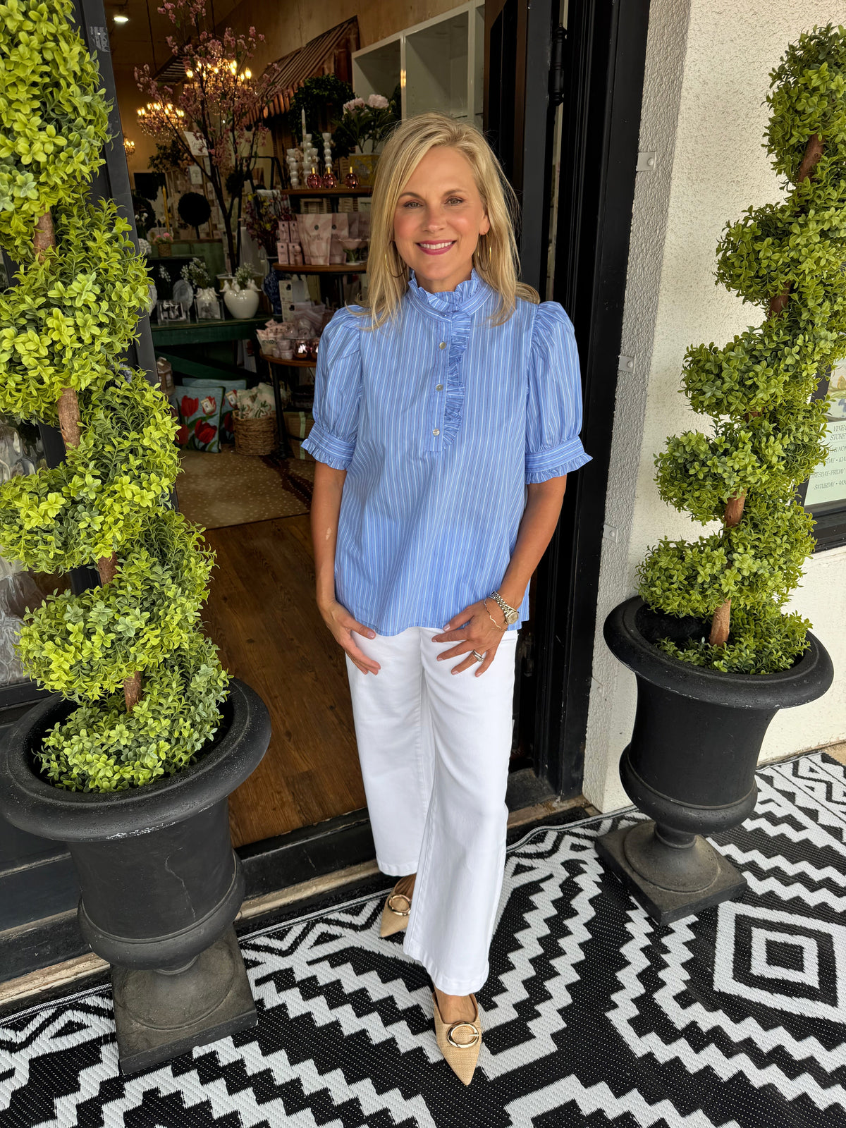 Arlette Top - Blue