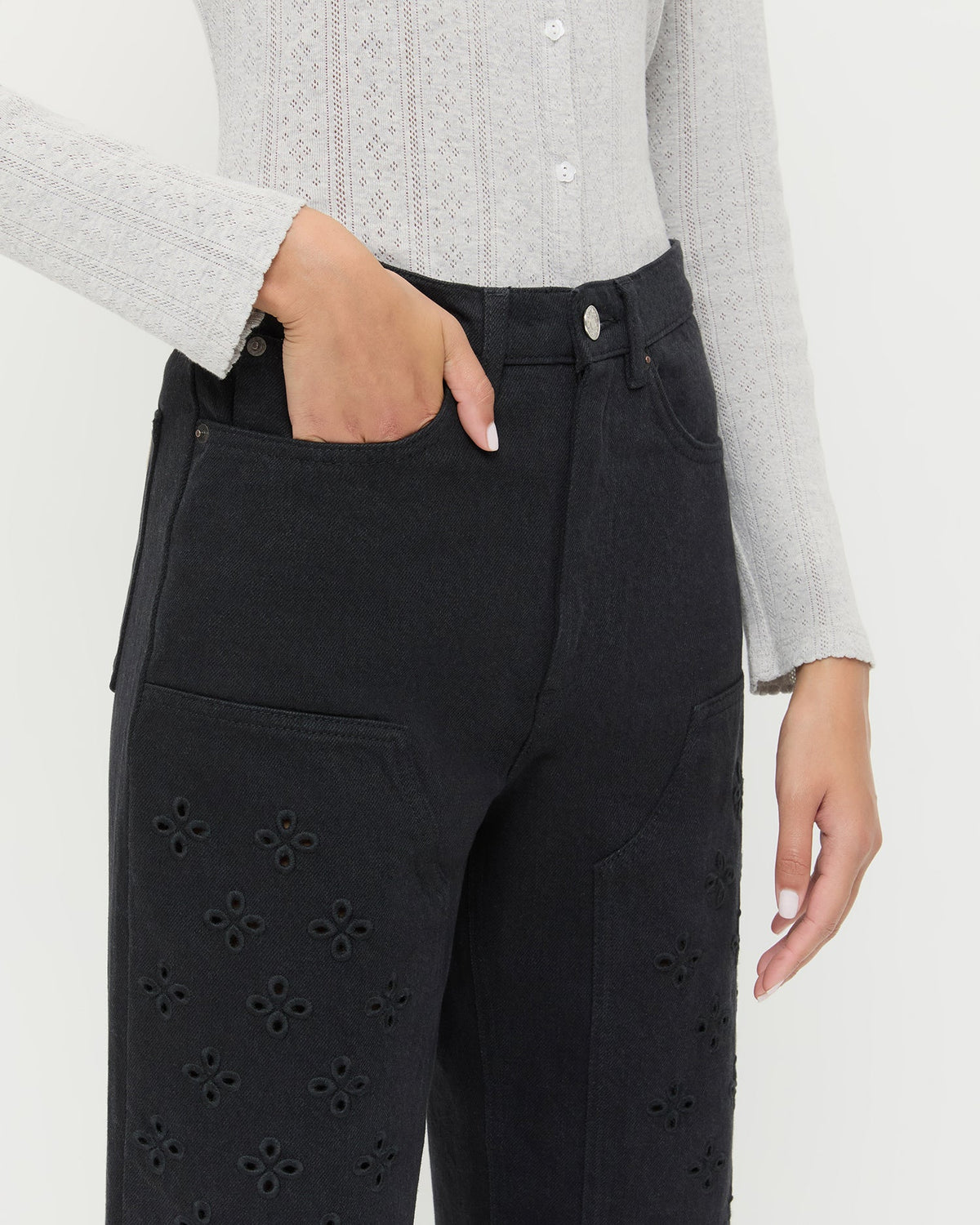 Demi Embroidered Pant