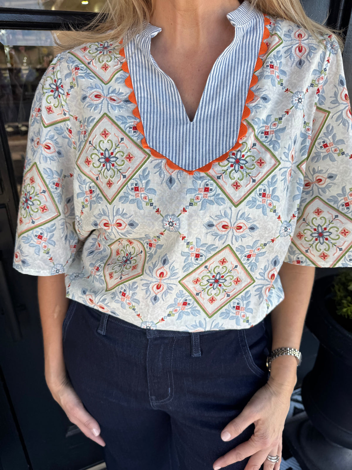 Beth Top - Slate Blue