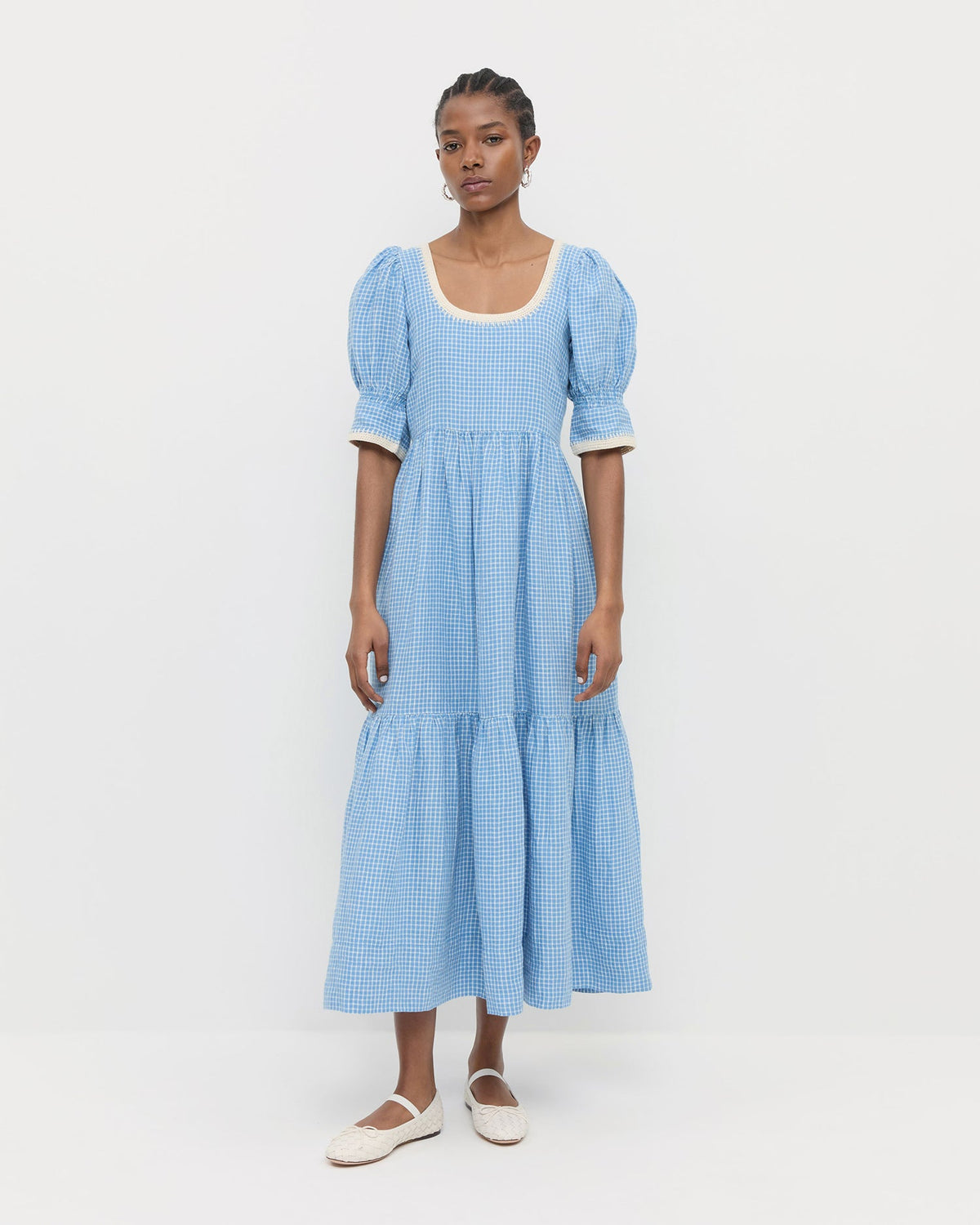 Gillian Puff-Sleeve Dress