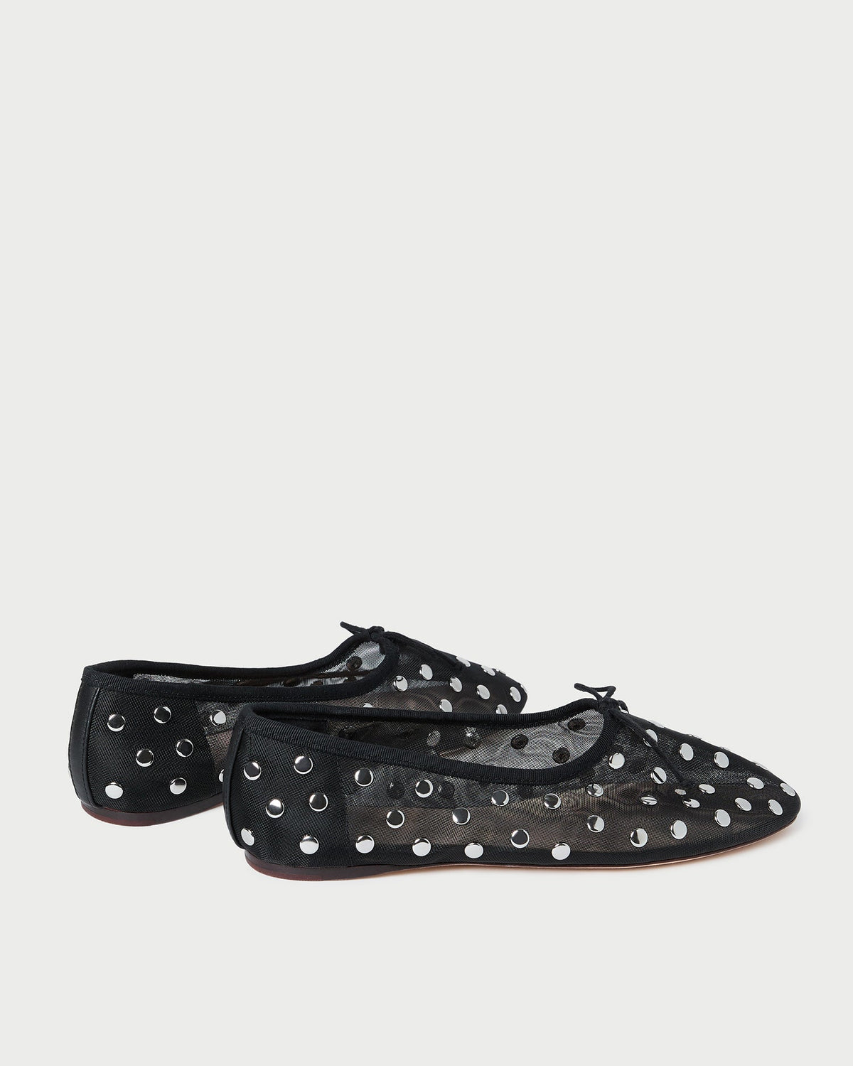 Landon Black/Silver Mesh Ballet Flat