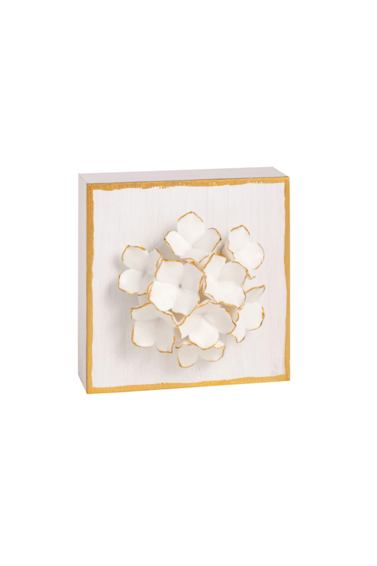 White Flower Plaque