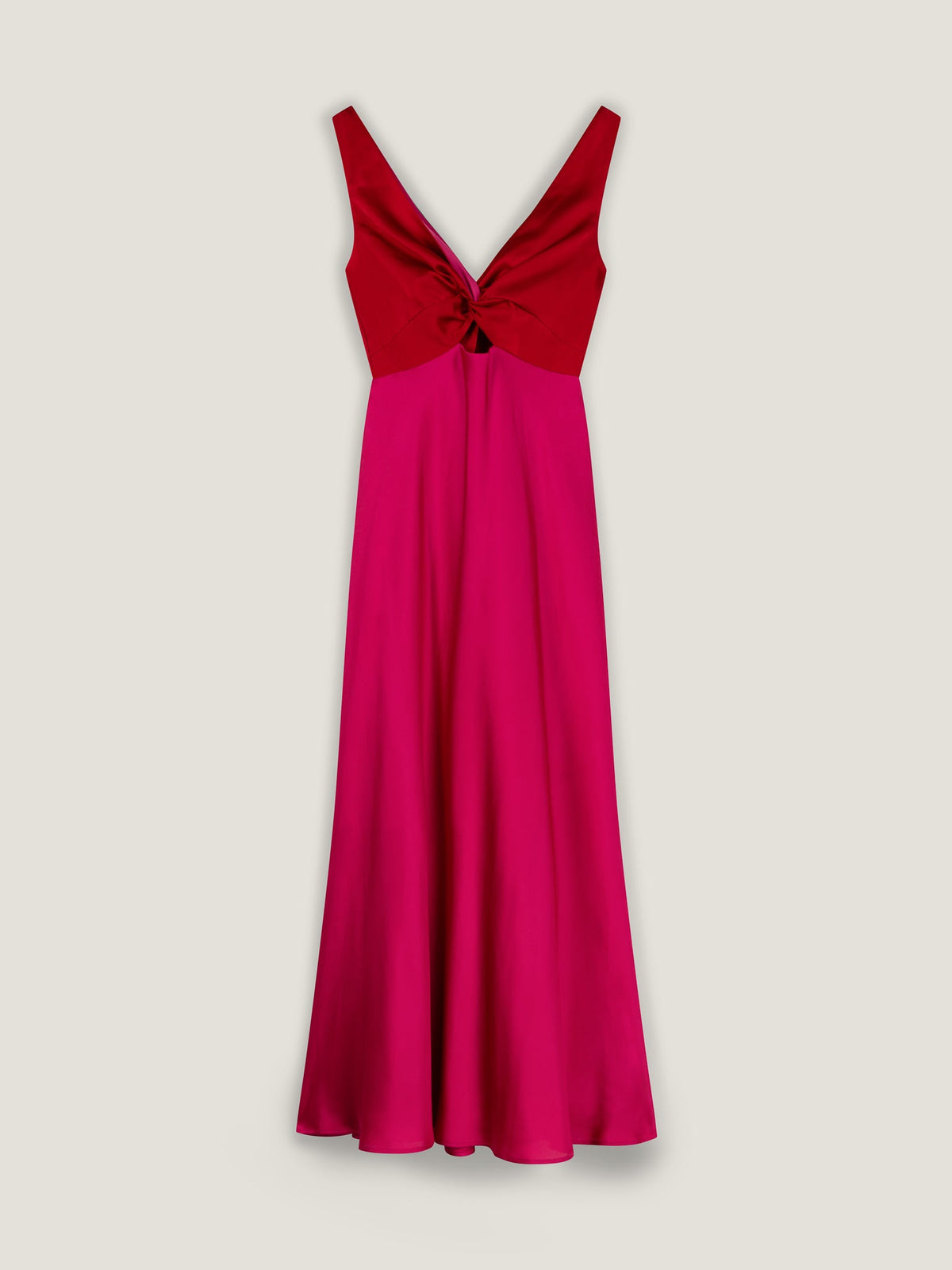 Maggy Dress in Raspberry and Barbados Cherry