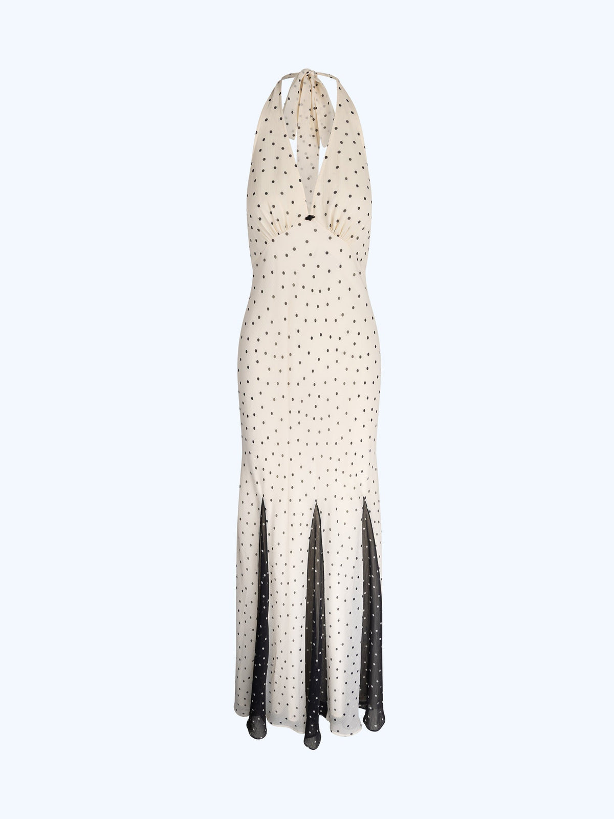 Vivi Dress in White Polka Dot