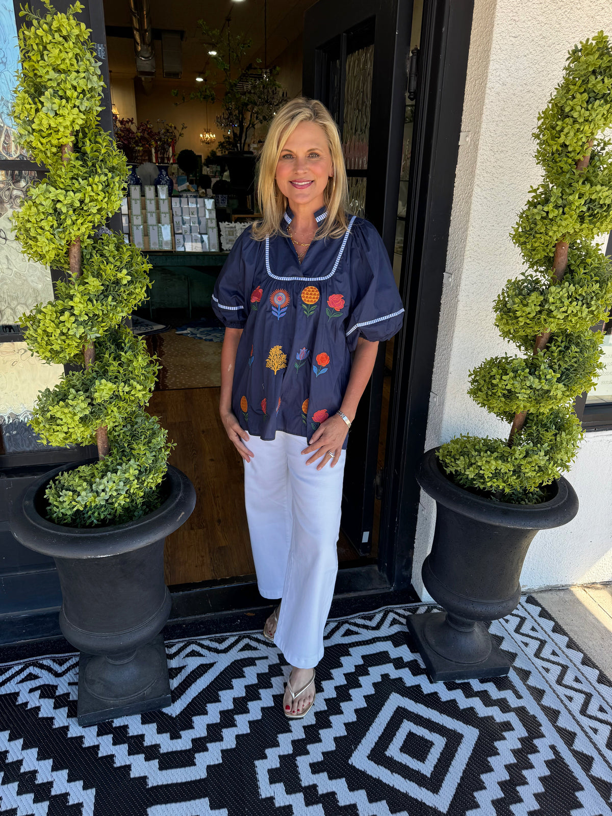 Sue Top - Navy