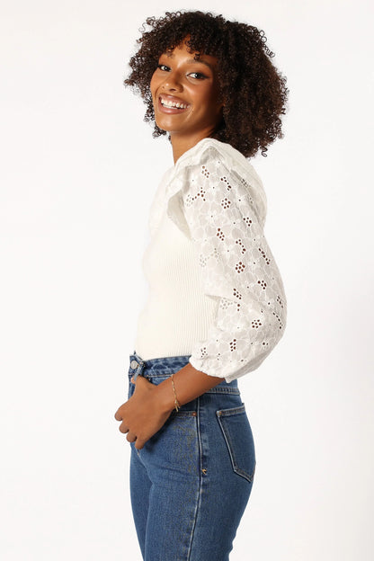 Halle Top - White