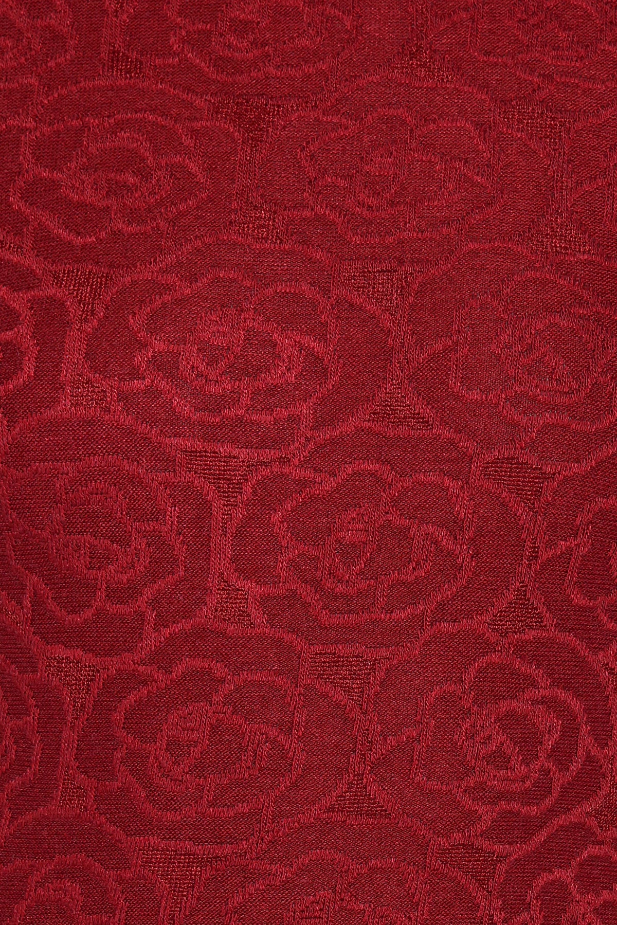 Jasmine Long Sleeve Lace Top - Red