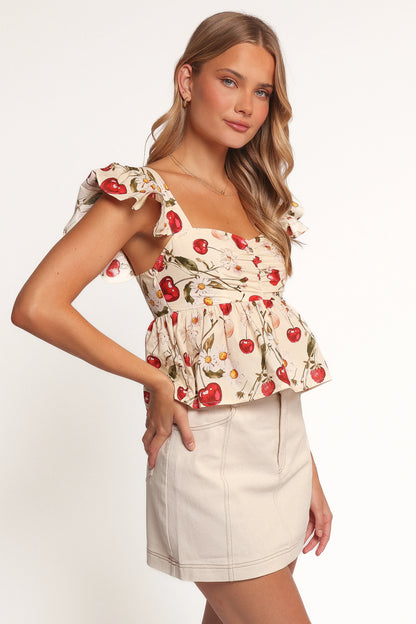 Lyric Ruffle Top - Mon Cheri