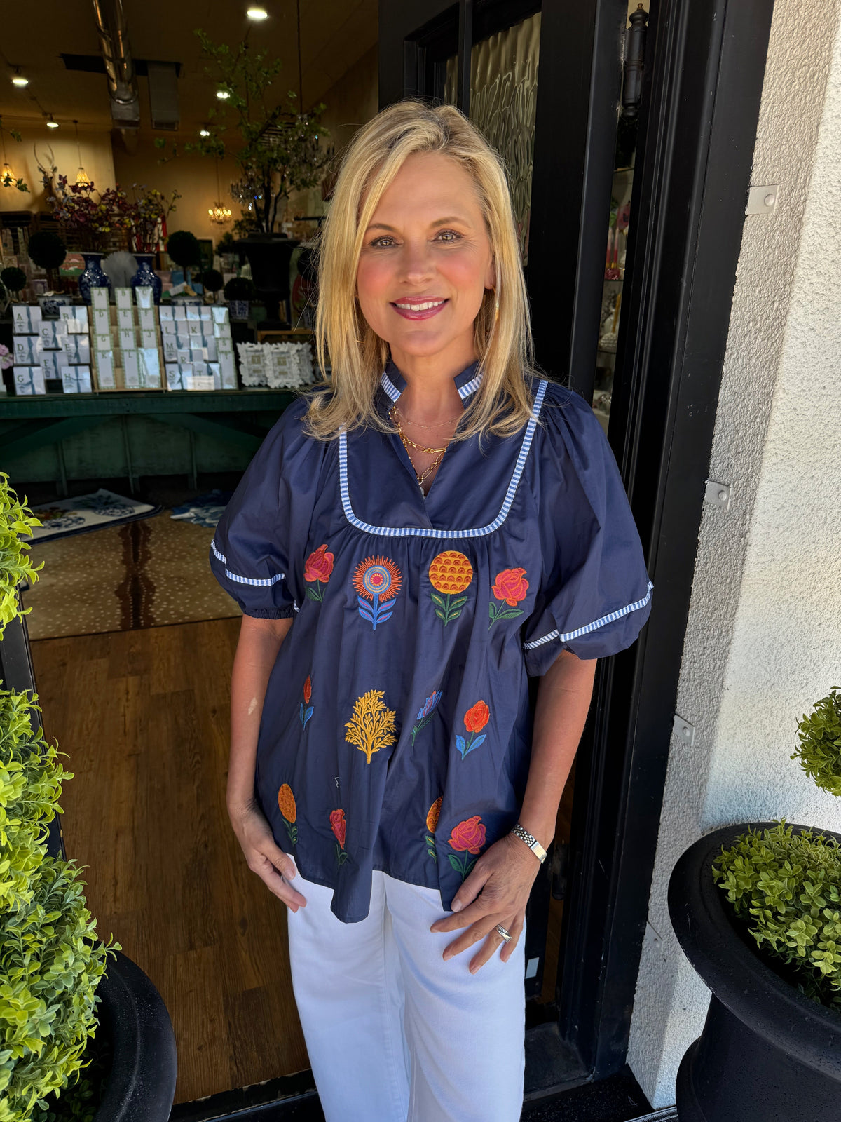 Sue Top - Navy