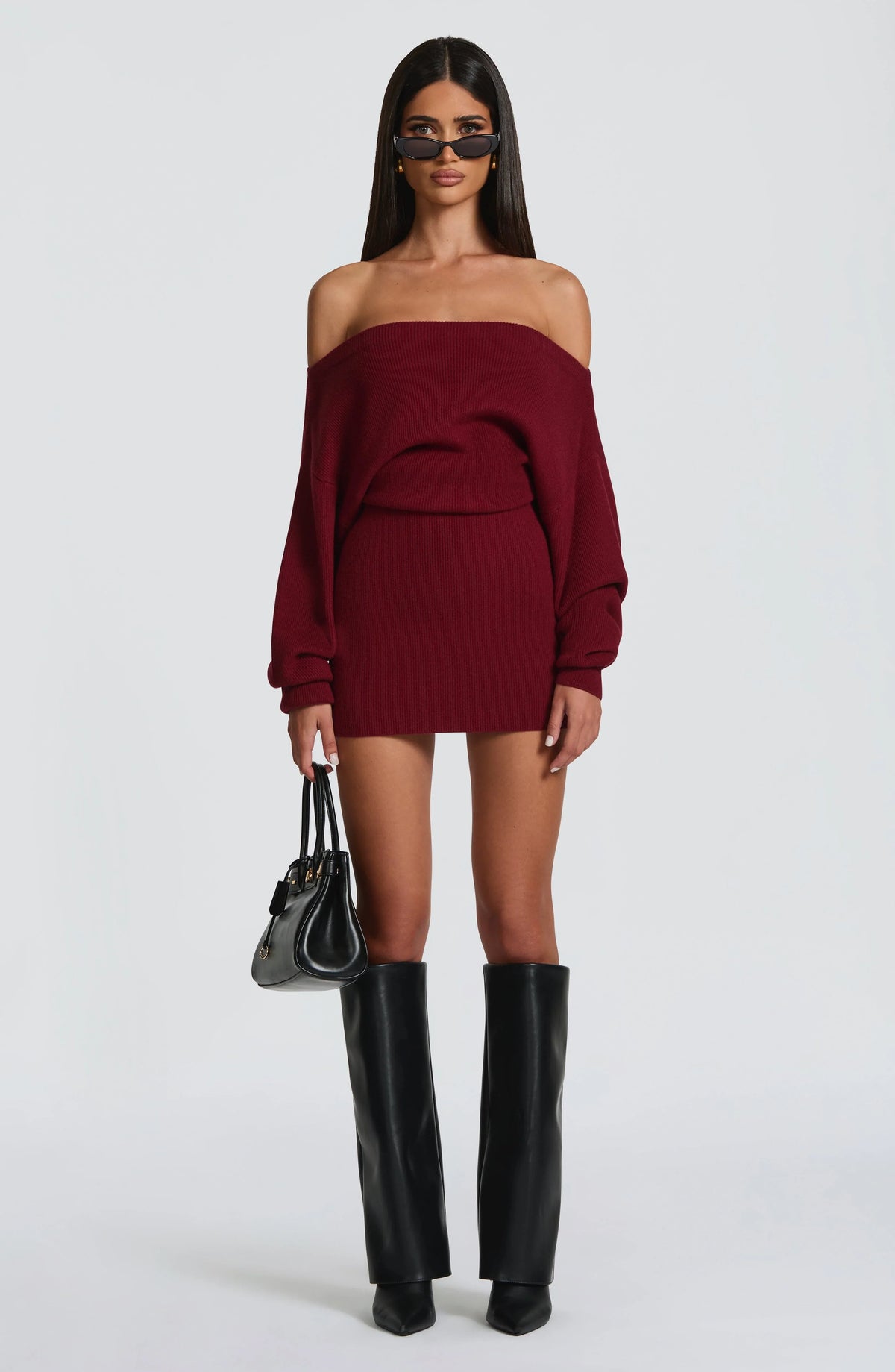 Sawyer Mini Dress - Burgundy