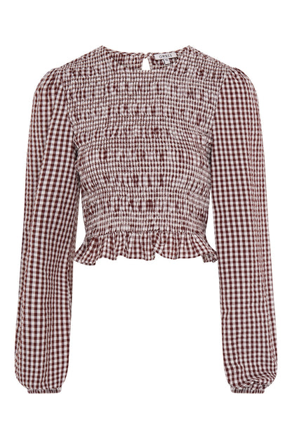 Kaloppe Top in Brown