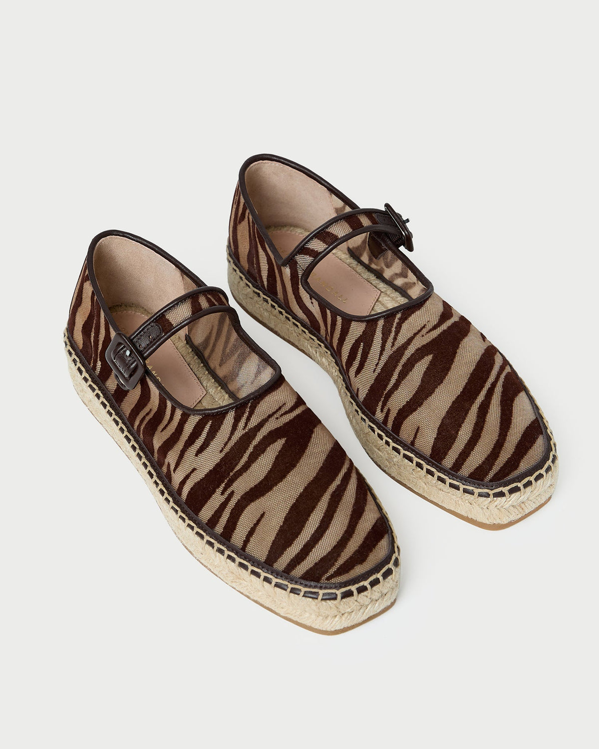 Clover Zebra Mesh Espadrille