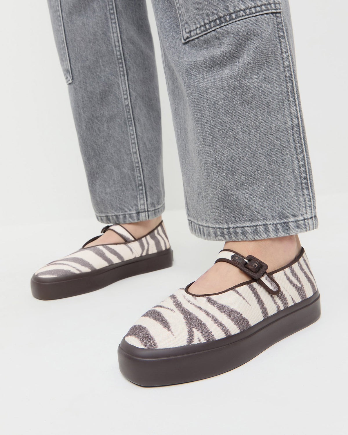 Cooper Zebra Mary Jane Sneaker