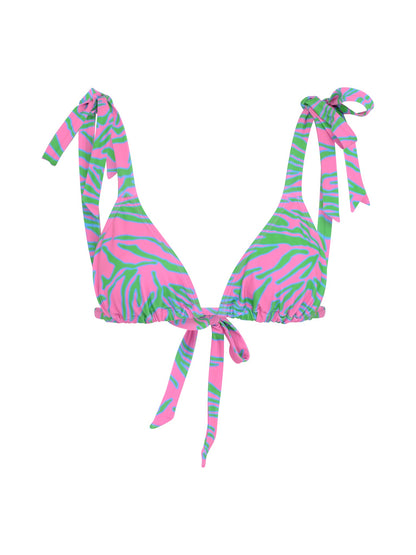 Christina Tiger Print Bikini Top
