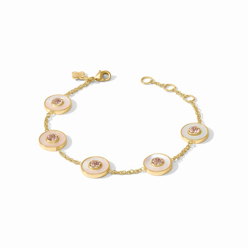 Colette Circle Delicate Bracelet - Champagne
