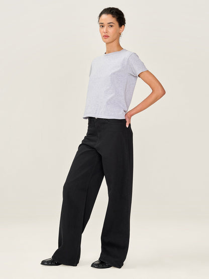 Connie Wide Jean in Black