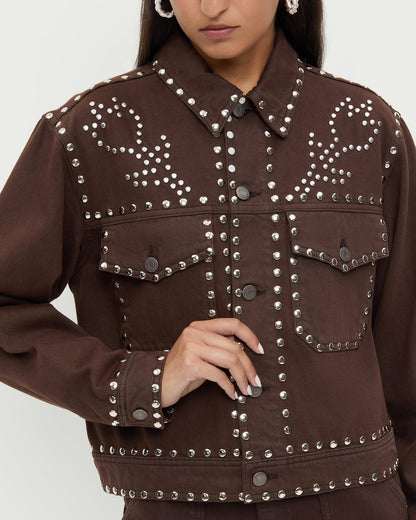 Elijah Studded Denim Jacket