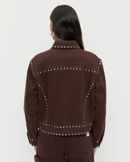 Elijah Studded Denim Jacket