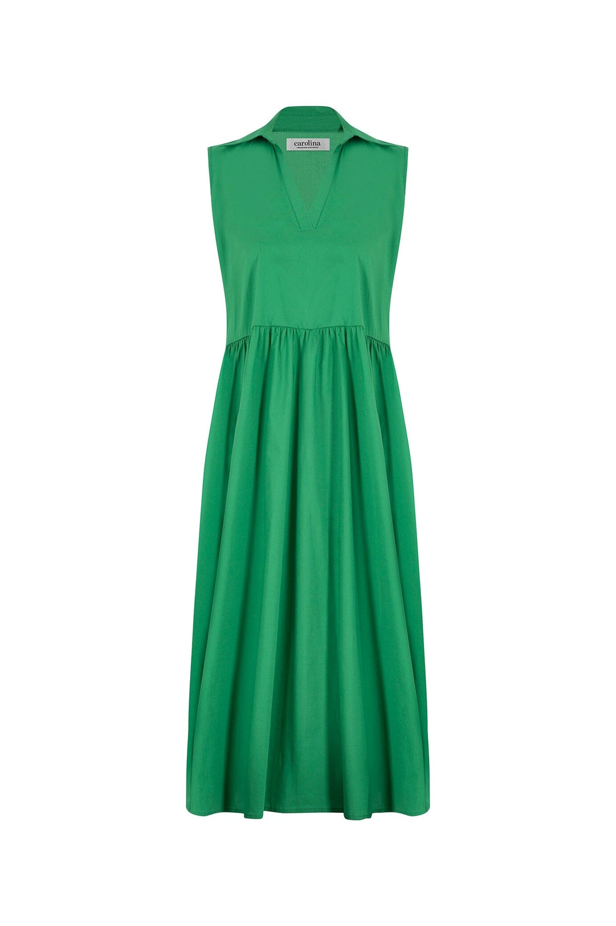Emme Collared Dress Emerald