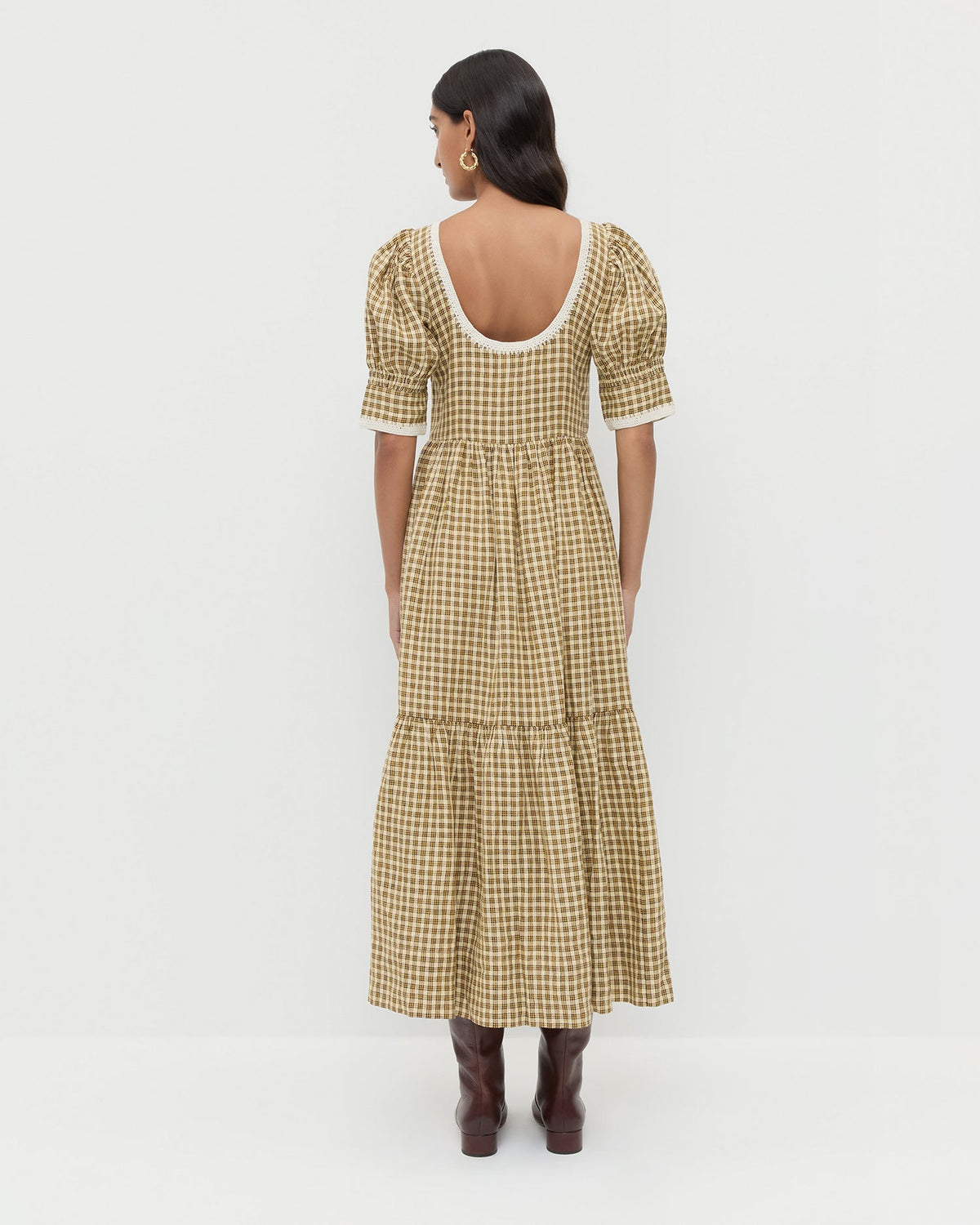 Gillian Puff-Sleeve Dress