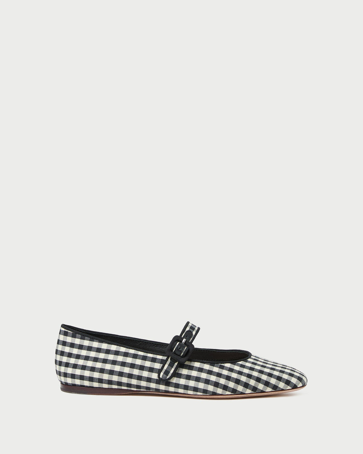 Ginger Black/White Gingham Mary Jane
