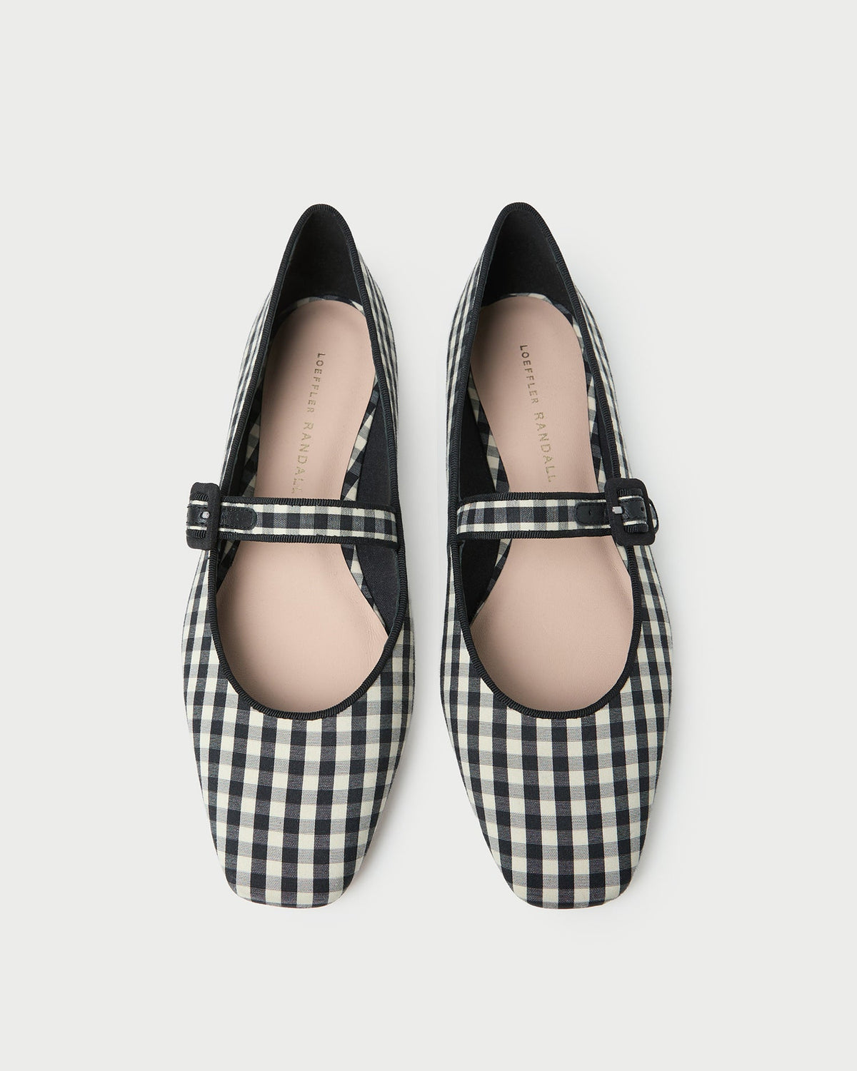 Ginger Black/White Gingham Mary Jane