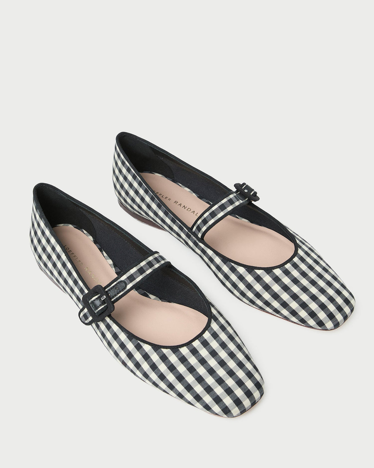 Ginger Black/White Gingham Mary Jane