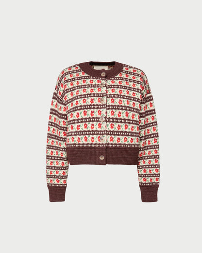 Idris Intarsia Cardigan