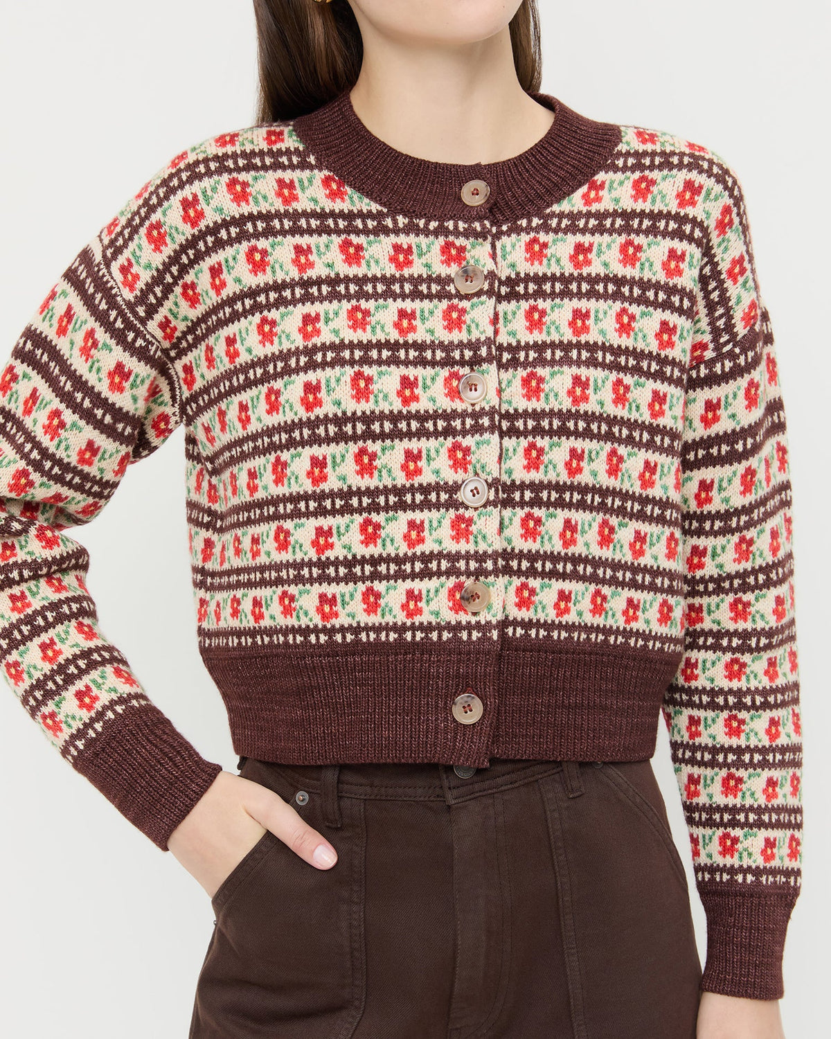 Idris Intarsia Cardigan