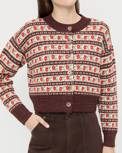 Idris Intarsia Cardigan