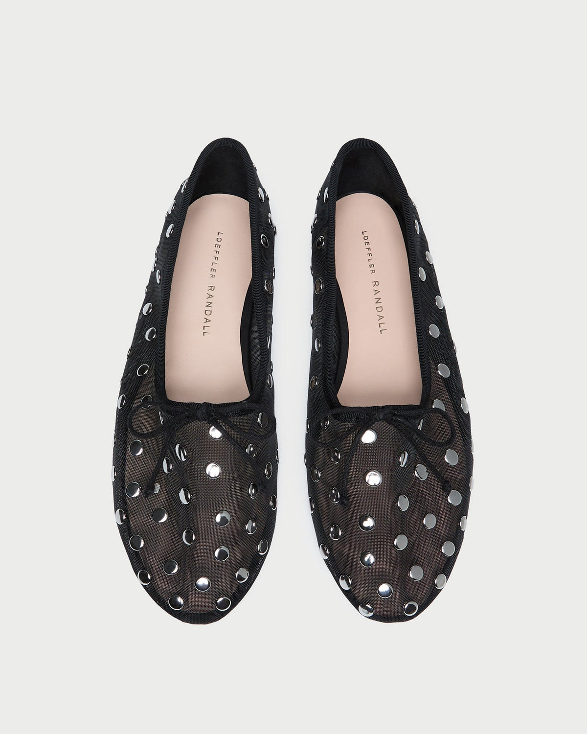 Landon Black/Silver Mesh Ballet Flat