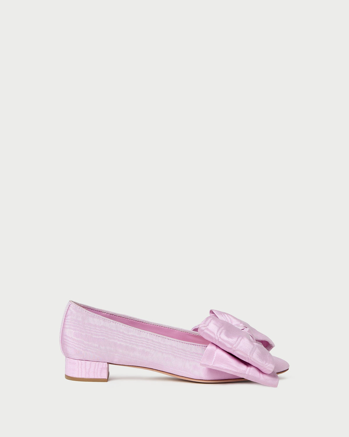 Noa Pink Moiré Bow Flat
