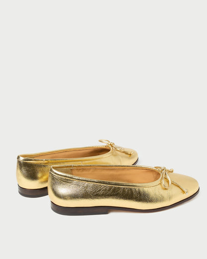Noelle Champagne Ballet Flat