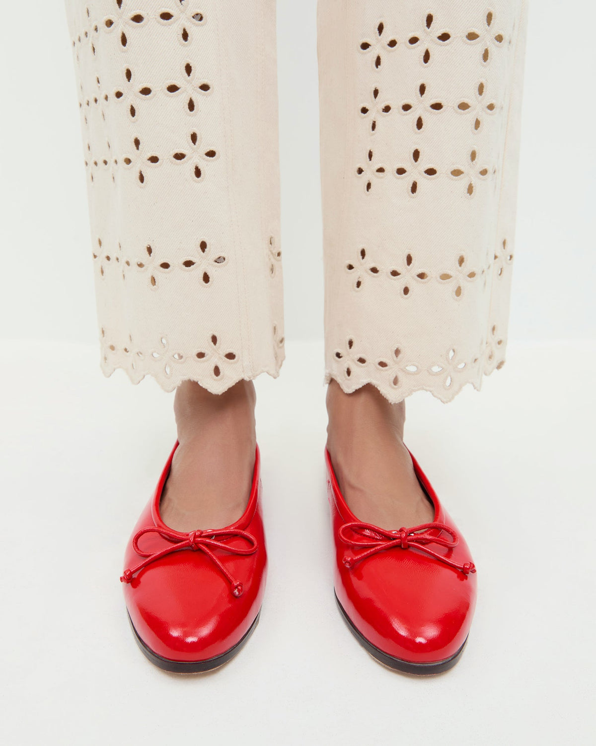 Noelle Red Ballet Flat
