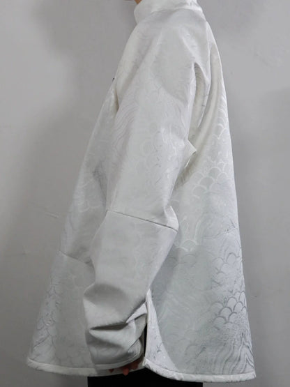 Long Lin 龙鳞 Dragon Scales Ming Dynasty Men's & Unisex Liling Duijin Ao Standing Collar Winter Top