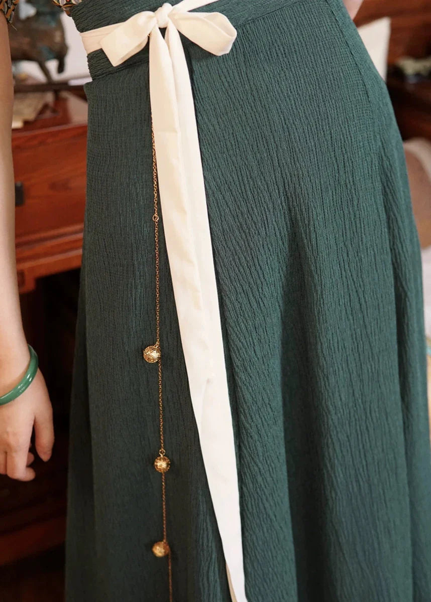 Taozi Guodong 桃子果冻 Peach Jelly Modernized Tang Dynasty Beizi Banbi Top & Poqun Skirt Set