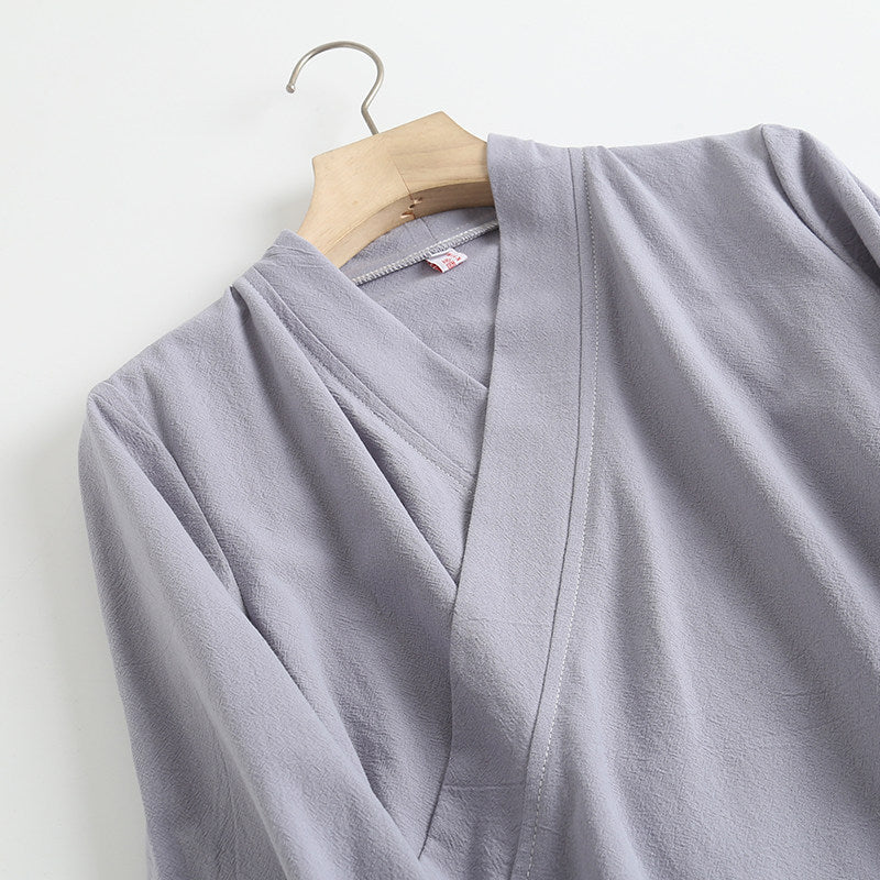Luo Ying 落英 Falling Petals Song & Ming Pure Cotton Jiaoling Changshan Long Top