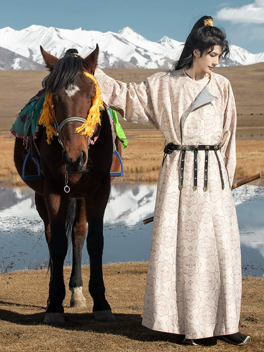 Yan Ge Xing 燕歌行 Double Layered Tang Dynasty Men's Yuanlingpao