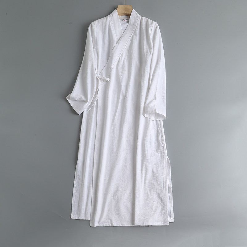 Luo Ying 落英 Falling Petals Song & Ming Pure Cotton Jiaoling Changshan Long Top