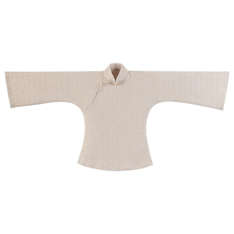 Yun Ping 云屏 Cloud Screen 1920s Cable Knit Bell Sleeve Qipao Top