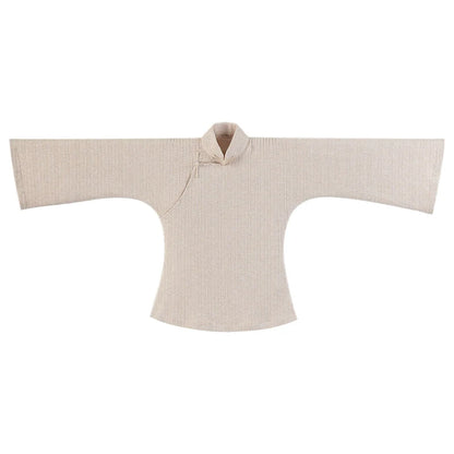 Yun Ping 云屏 Cloud Screen 1920s Cable Knit Bell Sleeve Qipao Top