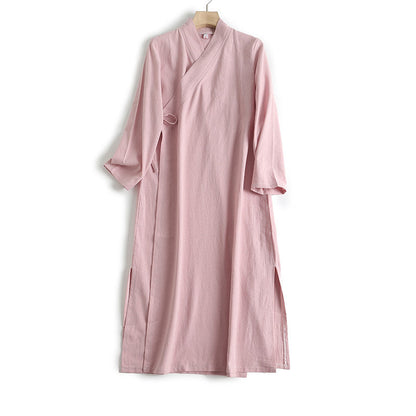 Luo Ying 落英 Falling Petals Song & Ming Pure Cotton Jiaoling Changshan Long Top