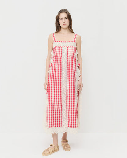 Poppy Lace Trim Dress